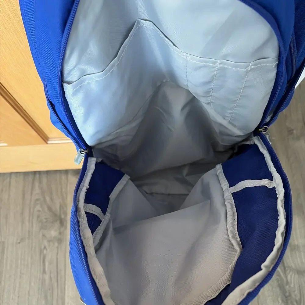 Under Armour Hustle 5.0 Team Backpack Royal Blue Padded Straps Basketball